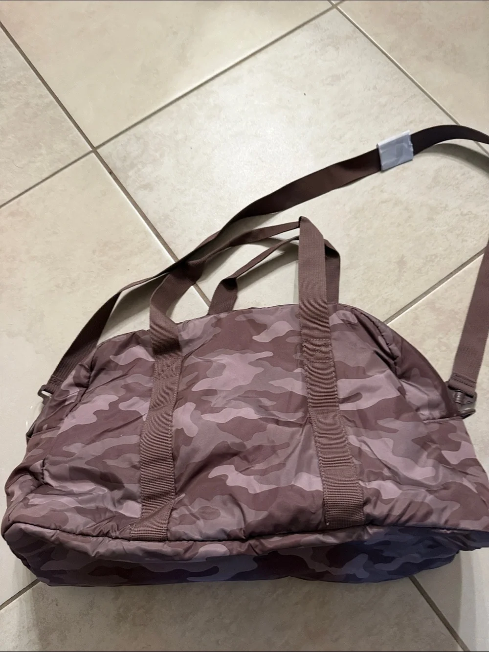 PINK Victoria's Secret Brown Camo Men's Duffel Bag